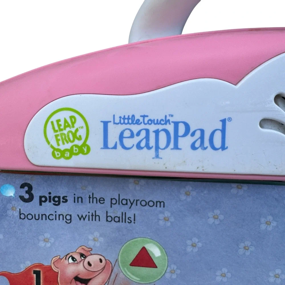 LeapFrog LittleTouch LeapPad Pink Learning System 3 Books Cartridges WORKS 2004
